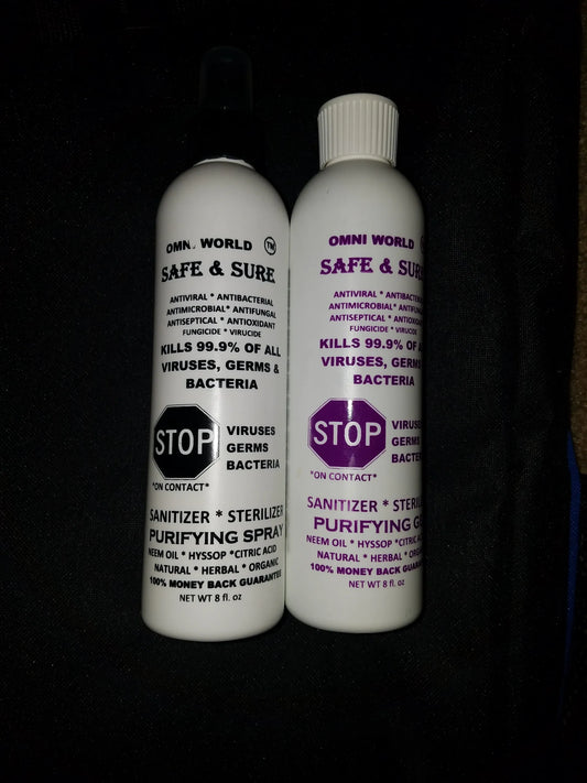 (1) 4oz bottle of Safe And Sure Spray
